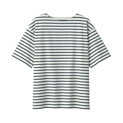 Men's Heavyweight Boatneck Half Sleeve T-Shirt