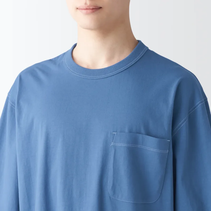 Conjunto de Loungewear Masculino de Manga Curta em Algodão com Absorção de Humidade