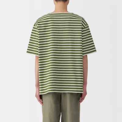 Men's Heavyweight Boatneck Half Sleeve T-Shirt