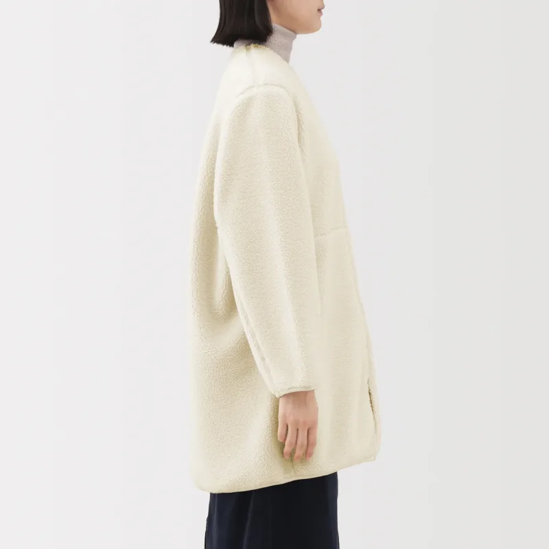 MUJI 보아 플리스 카라리스 코트 (재생 플라스틱 소재)