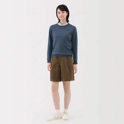 Culottes i kordfløjl med kapokblanding