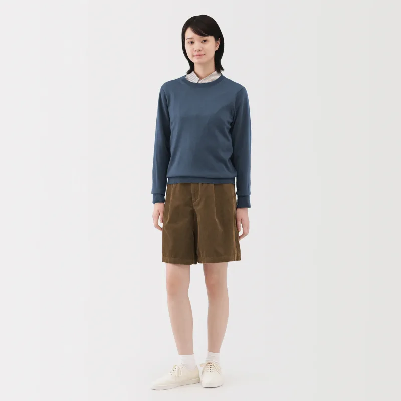 Culottes i kordfløjl med kapokblanding