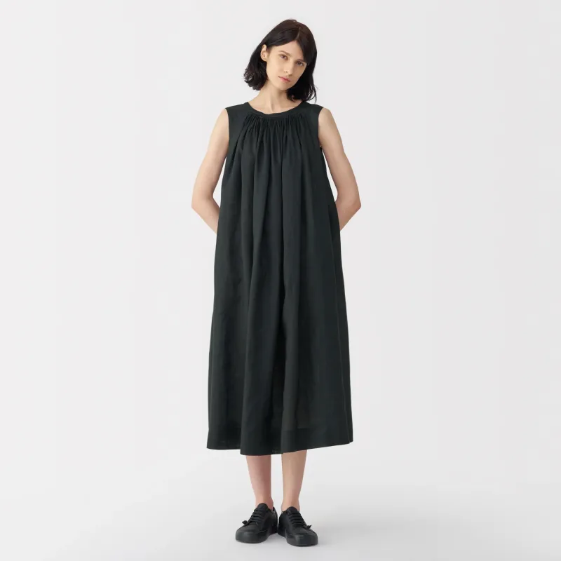 Labo Women's Ramie Fabric Sleeveless Dress