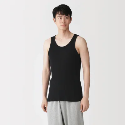 Sideseamløs Rib-Tanktop (2-pak)