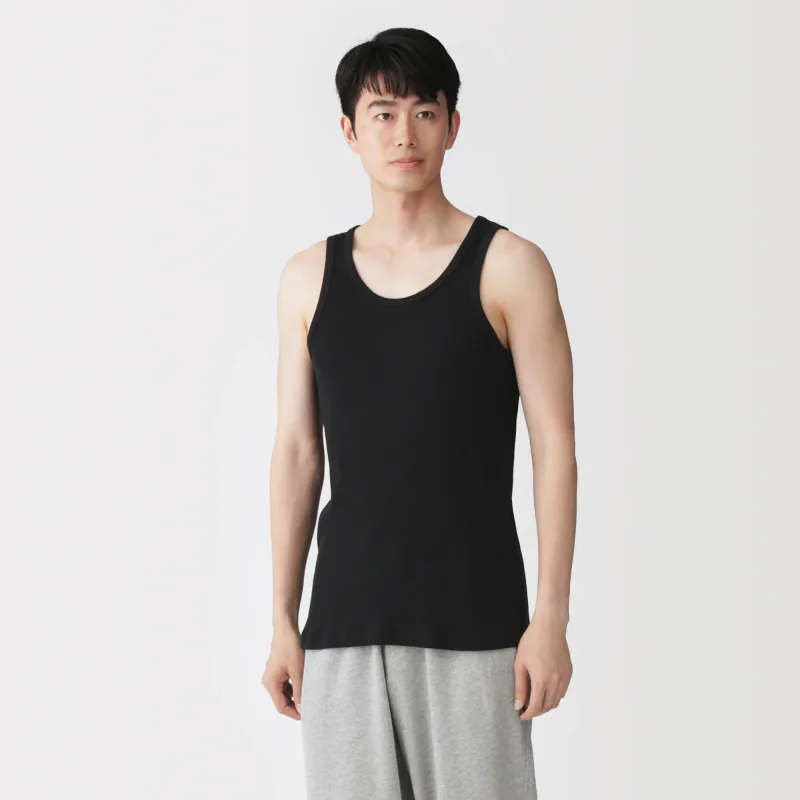 Sideseamløs Rib-Tanktop (2-pak)