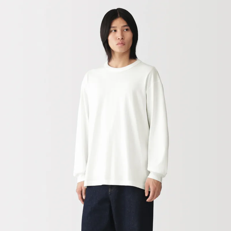 Loopwheel Cotton Long Sleeve T-Shirt