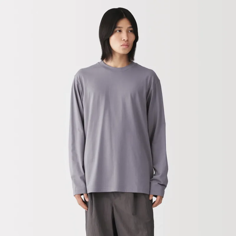 Cotton Jersey Long Sleeve T-Shirt