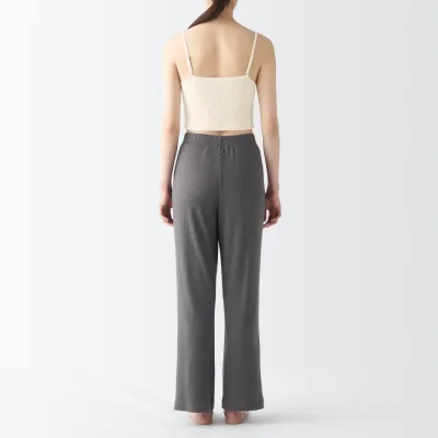 Camisole Rib Stretch Katun Wanita dengan Bra