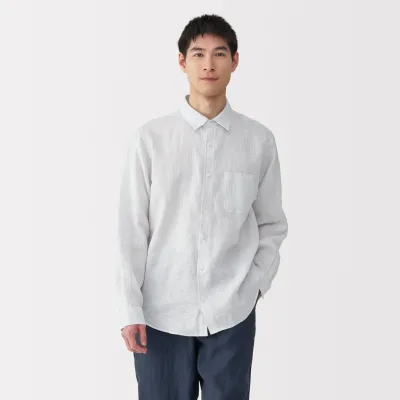 Men's Washed Linen Shirt