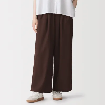Lyocell Blend Wide Pants