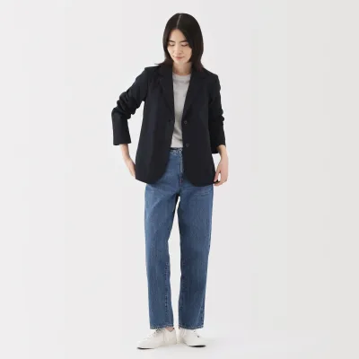 Chaqueta entallada impermeable para mujer