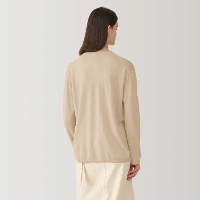 Labo Women's Natural Cashmere Crewneck Sweater