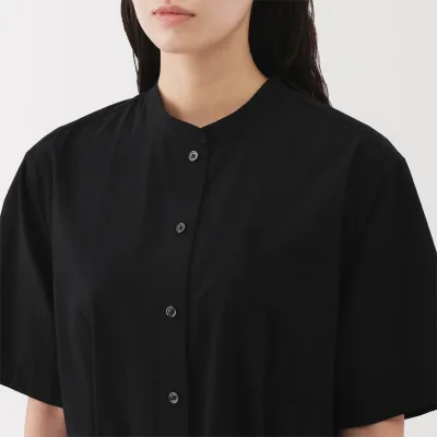 Vestido camisero de algodón orgánico para mujer con tacto fresco y cinturón