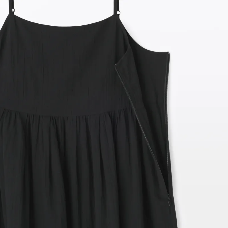 Vestido de alças em veil de high twist para mulher