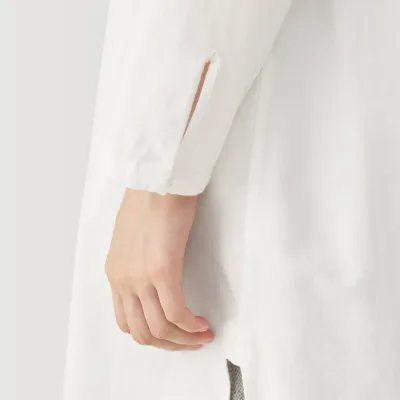 Labo 여성 브러시드 코튼 트윌 셔츠 원피스