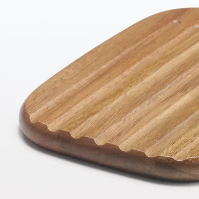 Acacia Double-Sided Cutting Board with Handle - Small