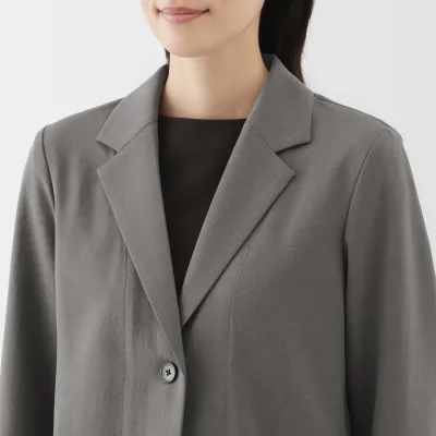 Chaqueta entallada impermeable para mujer