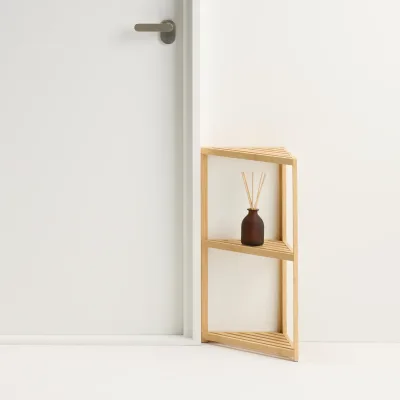 Bamboo Corner Rack 3 Tiers
