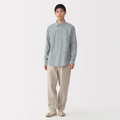 Men's Washed Linen Shirt