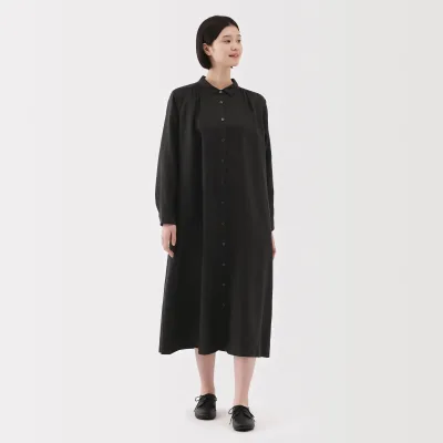 Vestido Camiseiro de Linha Lavada para Senhora