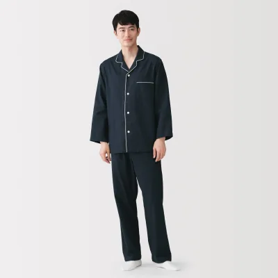 Sidesømløse flanellpyjamaser