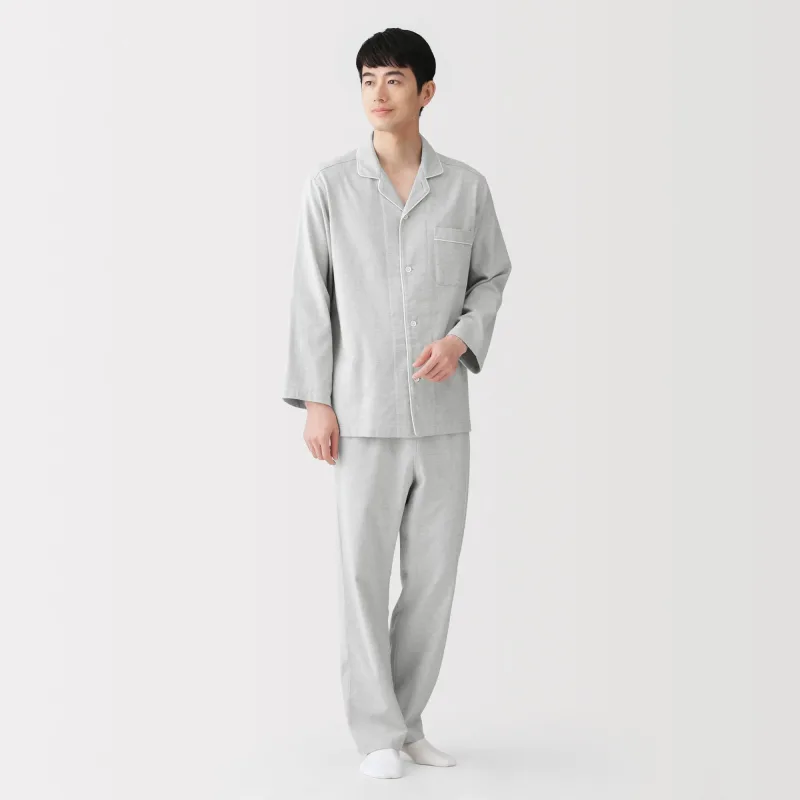 Sidesømløse flanellpyjamaser
