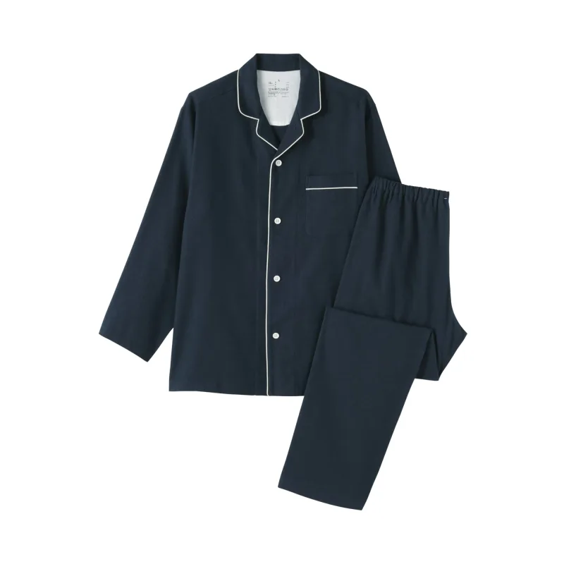 Sidesømløse flanellpyjamaser