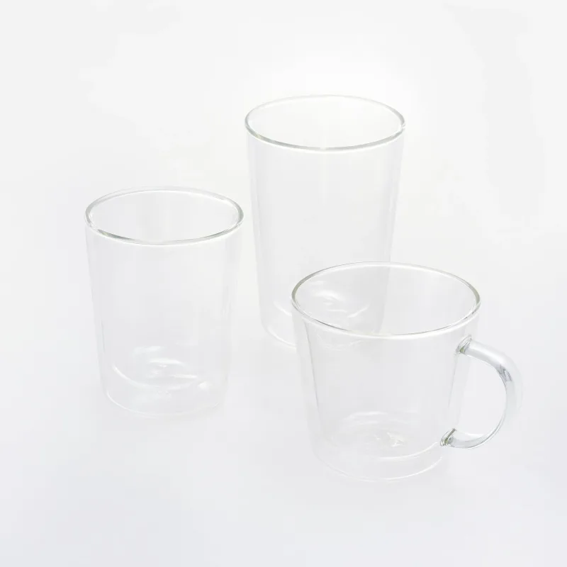 Heat Resistant Glass Double Layered Mug - 8.8 fl oz