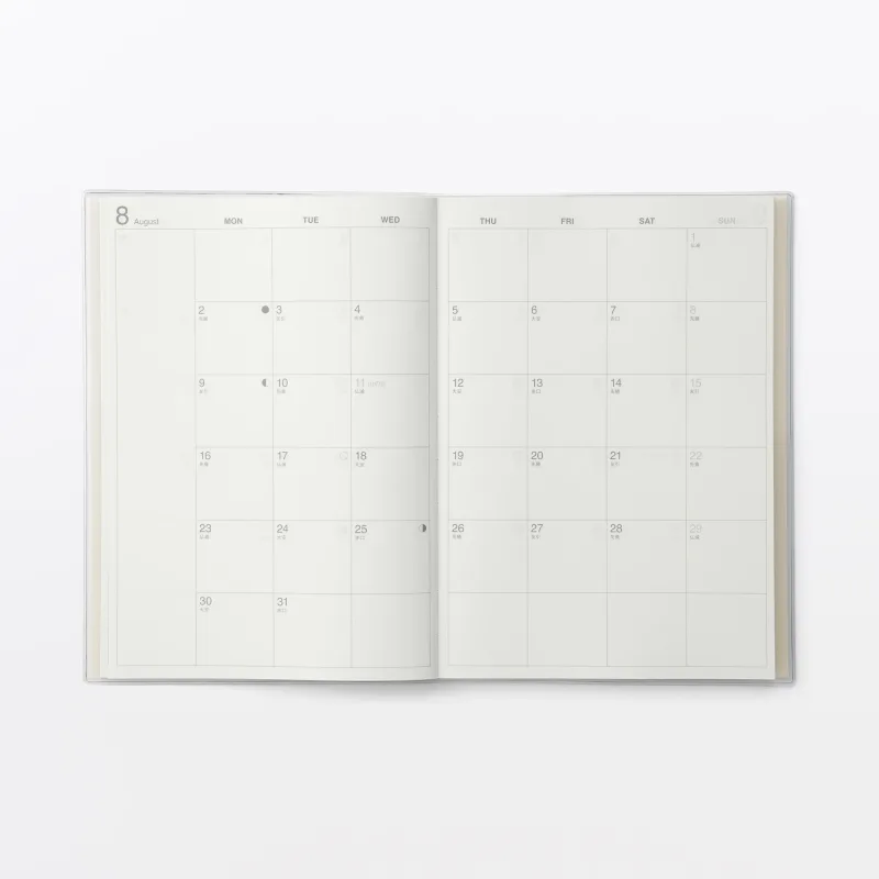 A5 Lodret måneds-/ugeplanner fra dec. 2026