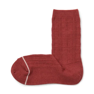 Warm Pile Cotton Patterned Stitch Socks