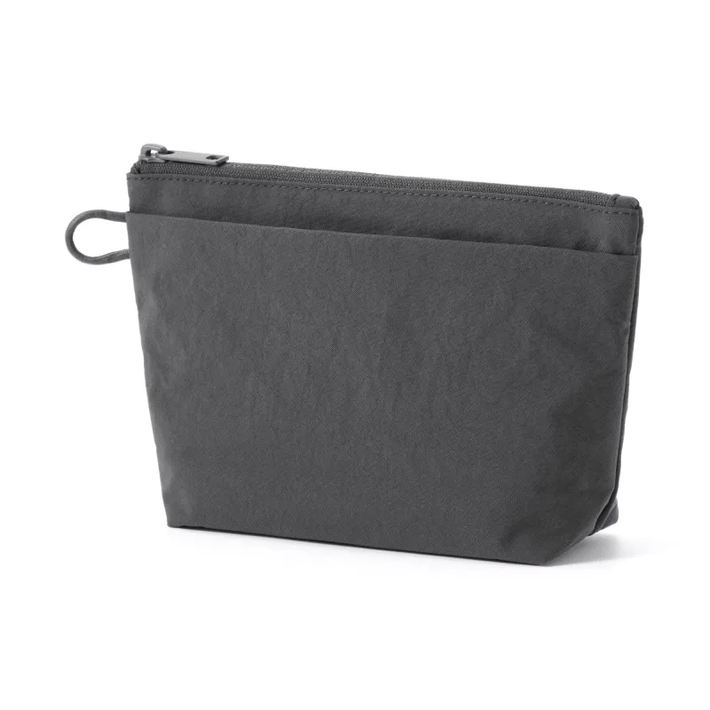 Wrinkled Nylon Gusset Pouch - Medium