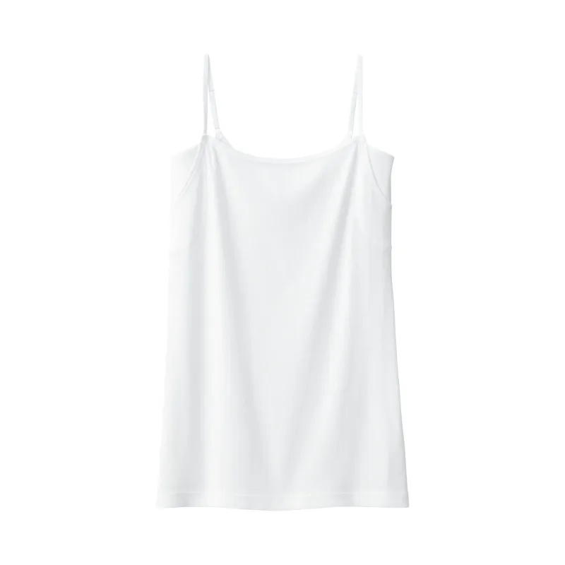 Camiseta de tirantes de algodón con absorción de la humedad y almohadillas antitranspirantes para mujer