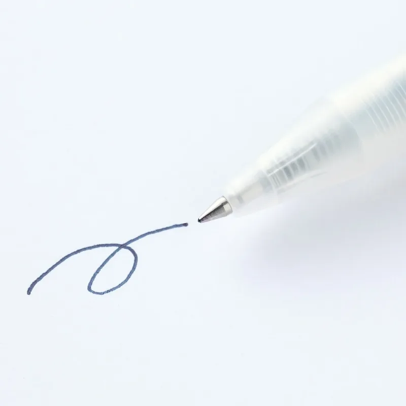 Gel Ink Ballpoint Pen Knock Type 0.5mm - Black (10 Pack)