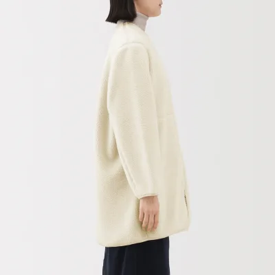 MUJI 보아 플리스 카라리스 코트 (재생 플라스틱 소재)