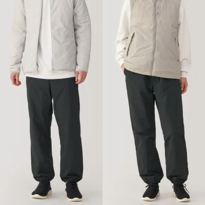 MUJI Men's Windproof Water Repellent Outdoor Pants with Brushed Lining