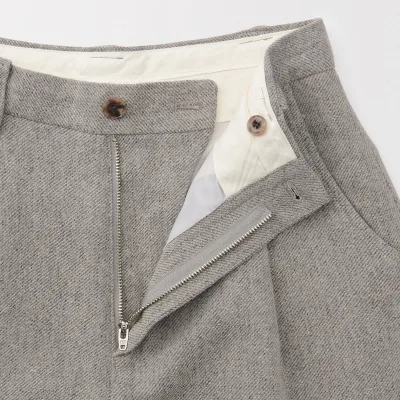 Labo Damen-Hose aus Leinen-Woll-Mix