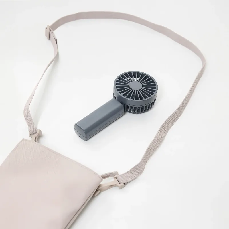 Rechargeable Compact Handheld Fan - Gray