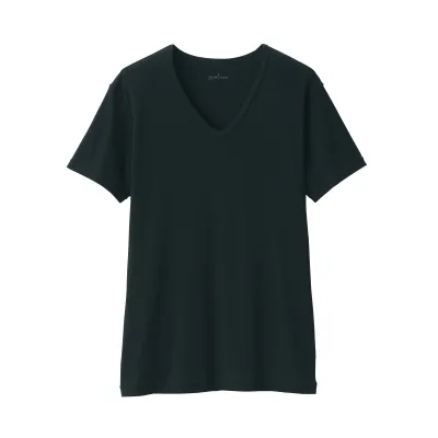 Kaos V-Neck Katun Menyerap Keringat Pria