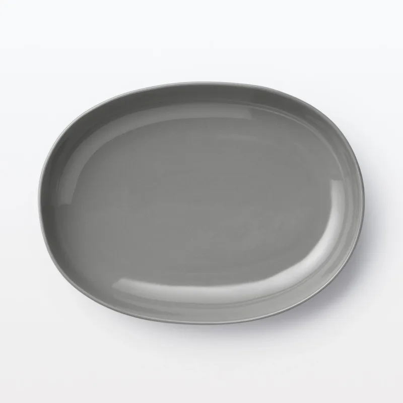 Everyday Tableware Oval Bowl - Gray