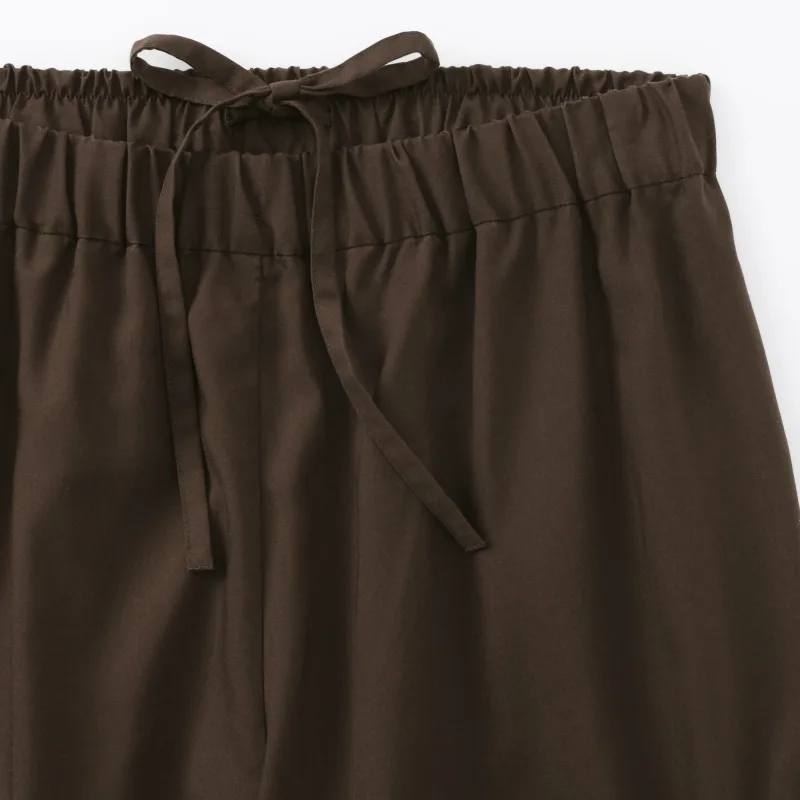 Lyocell Blend Wide Pants