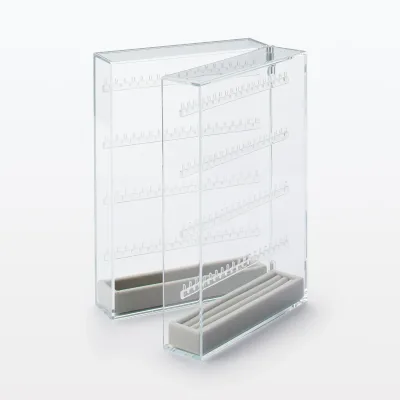 Acrylic Stand Case for Earrings & Necklace (Double Sided)