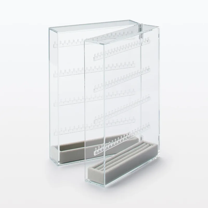 Acrylic Stand Case for Earrings & Necklace (Double Sided)