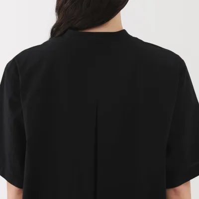 Vestido camisero de algodón orgánico para mujer con tacto fresco y cinturón