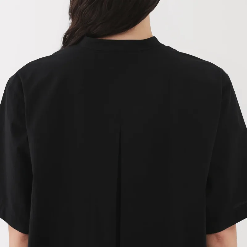 Vestido camisero de algodón orgánico para mujer con tacto fresco y cinturón