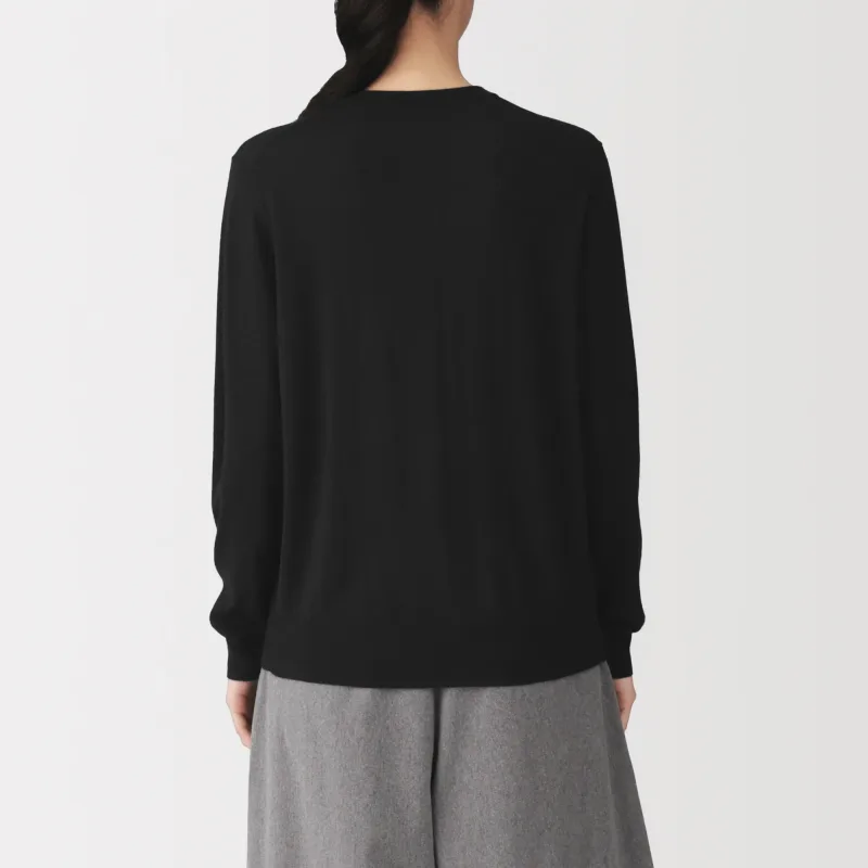Wool Crewneck Cardigan