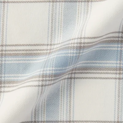 MUJI Women's Organic Cotton Flannel Pajamas with Side Seamless Design