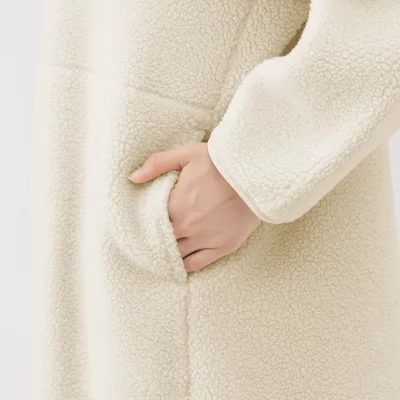 MUJI 보아 플리스 카라리스 코트 (재생 플라스틱 소재)