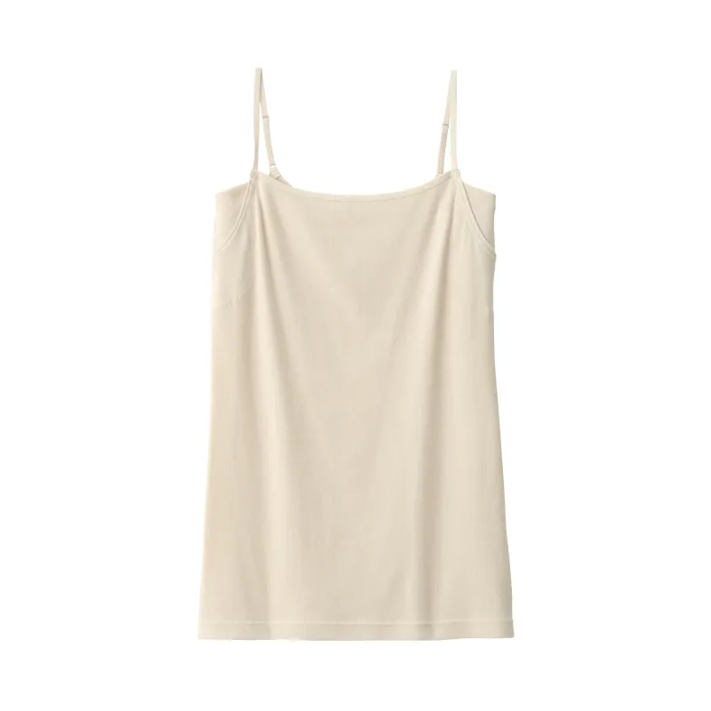 Camiseta de tirantes de algodón con absorción de la humedad y almohadillas antitranspirantes para mujer