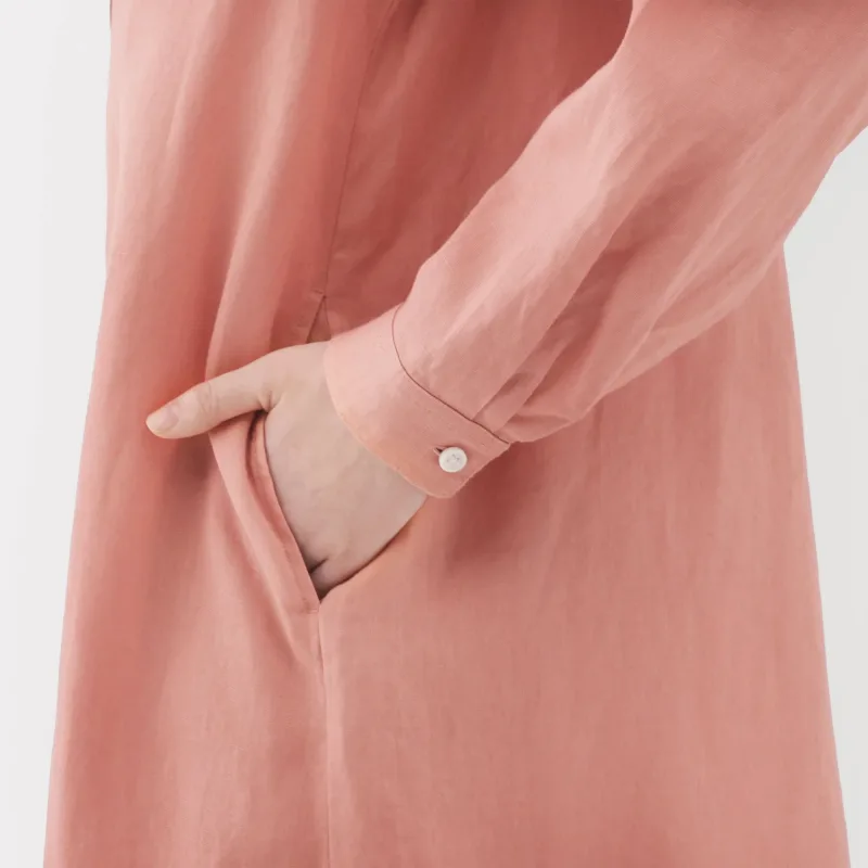 Vestido Camiseiro de Linha Lavada para Senhora