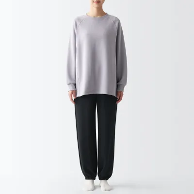 Celana Training Stretch French Terry Wanita MUJI